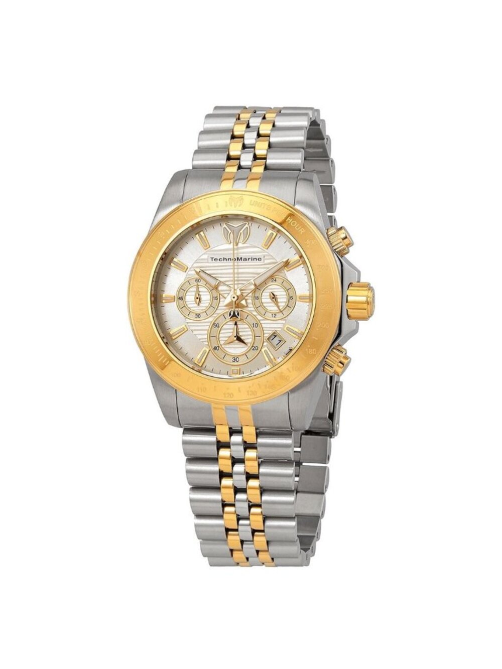 NWT Technomarine Manta Ray Chronograph Silver Dial Men's Watch